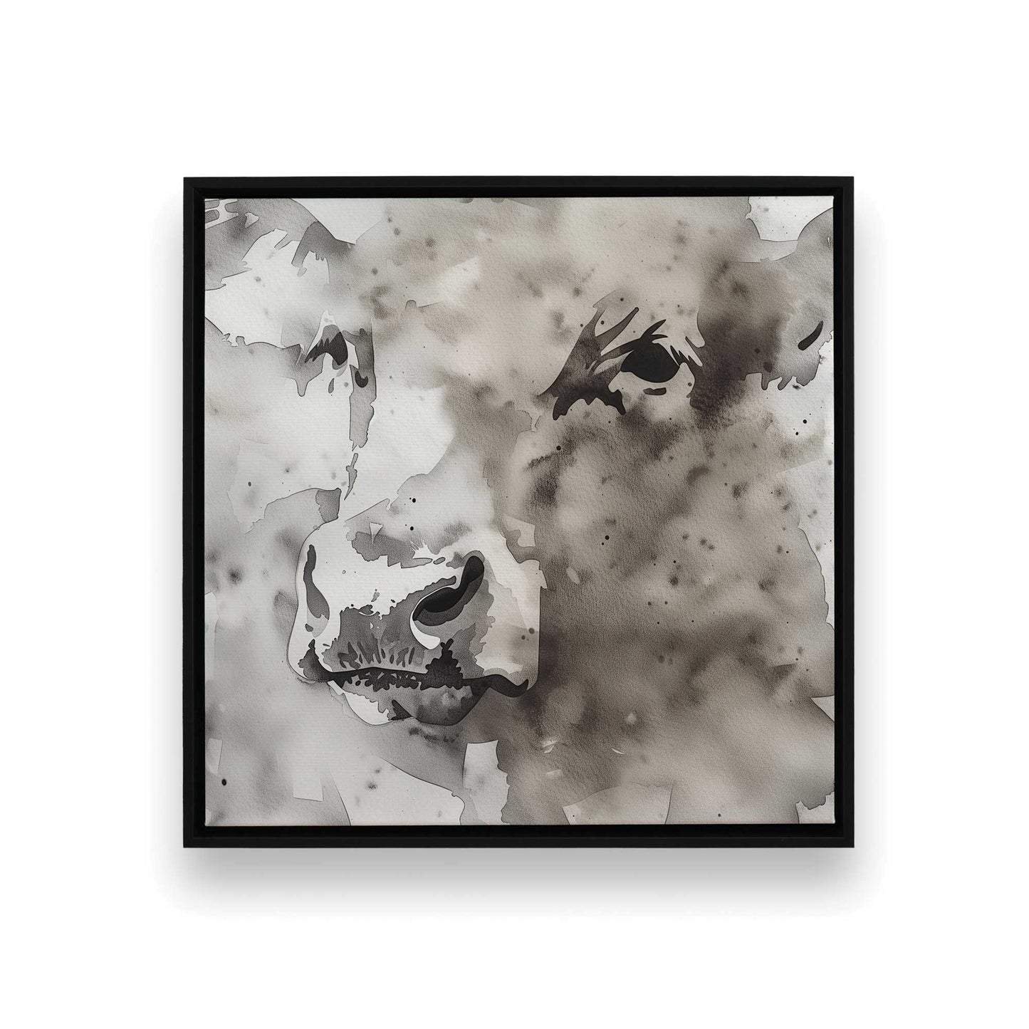 Watercolor Cows Canvas Print, Set of 2