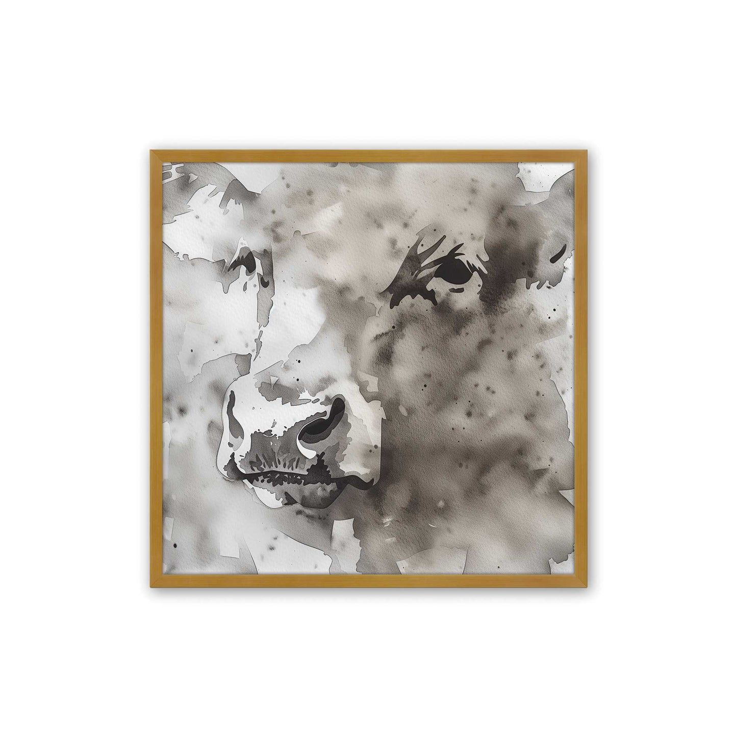 Watercolor Cows Art Print, Set of 2