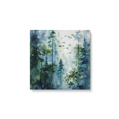 Quiet Forest Morning Canvas Print, Set of 2
