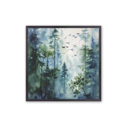 Quiet Forest Morning Art Print, Set of 2