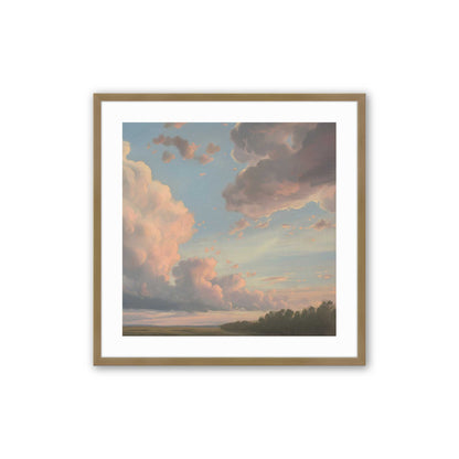 Radiant Evening Clouds Art Print, Set of 2