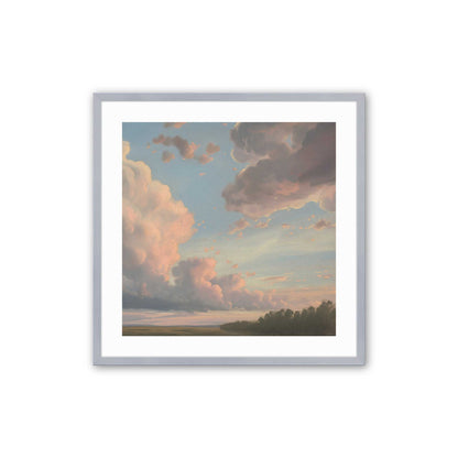 Radiant Evening Clouds Art Print, Set of 2