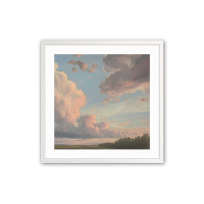 Radiant Evening Clouds Art Print, Set of 2