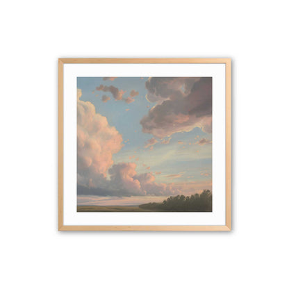 Radiant Evening Clouds Art Print, Set of 2
