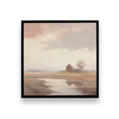 Quiet Country Farm Scenes Canvas Print, Set of 2