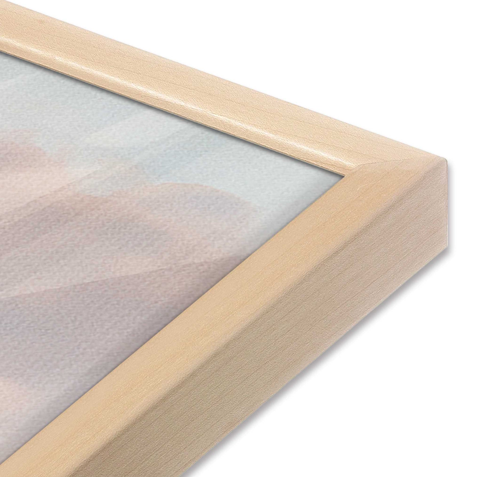 [Color:Raw Maple], Picture of art in a Raw Maple frame of the corner