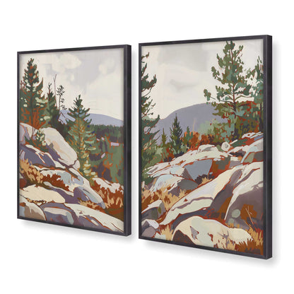 [Color:Weathered Zinc], Picture of art in a Weathered Zinc frame at an angle