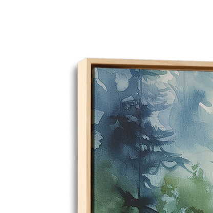 Quiet Forest Morning Canvas Print, Set of 2