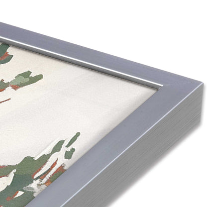 Bold Rocks and Pines Art Print, Set of 2