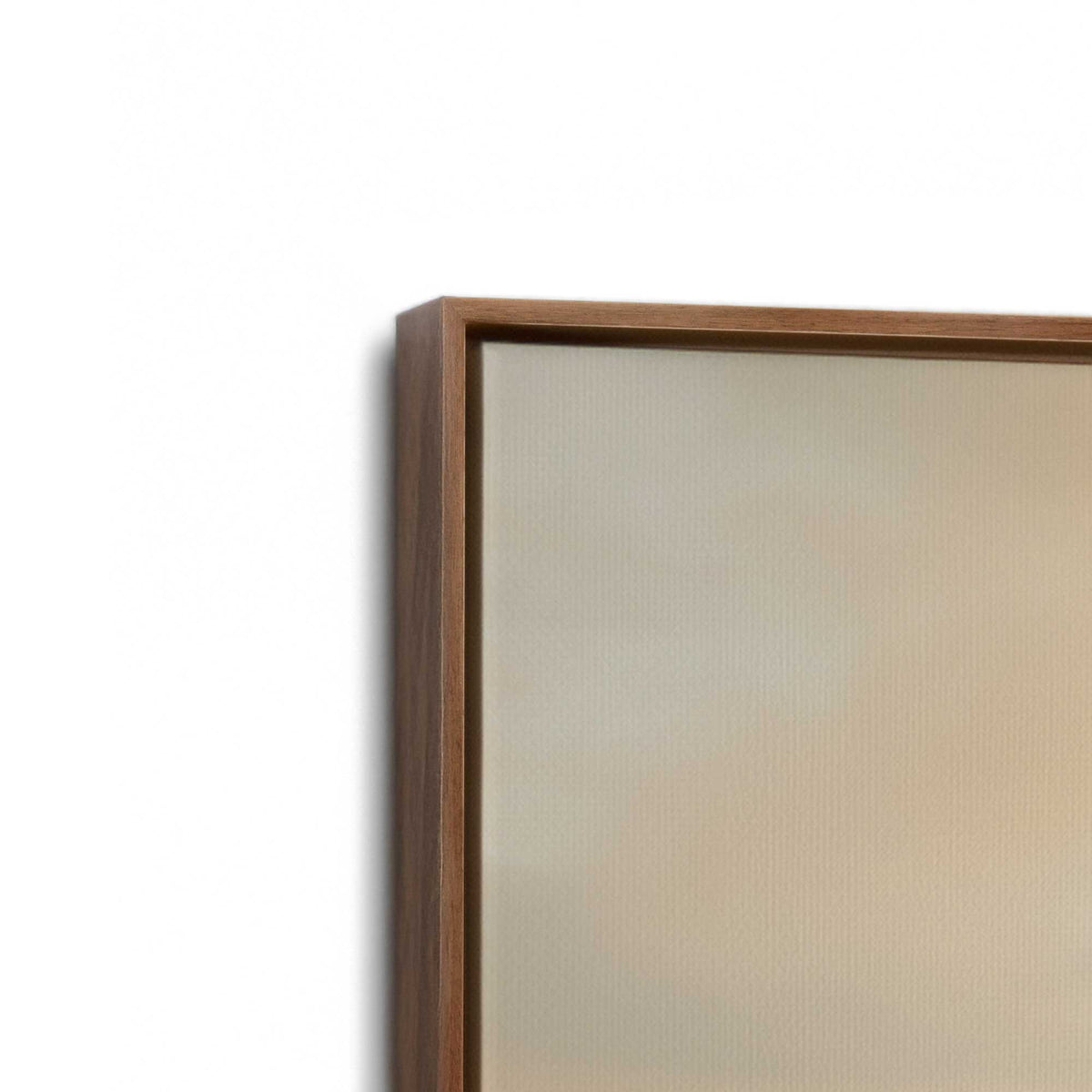 [Color:Walnut], Picture of art in a Walnut frame at an angle