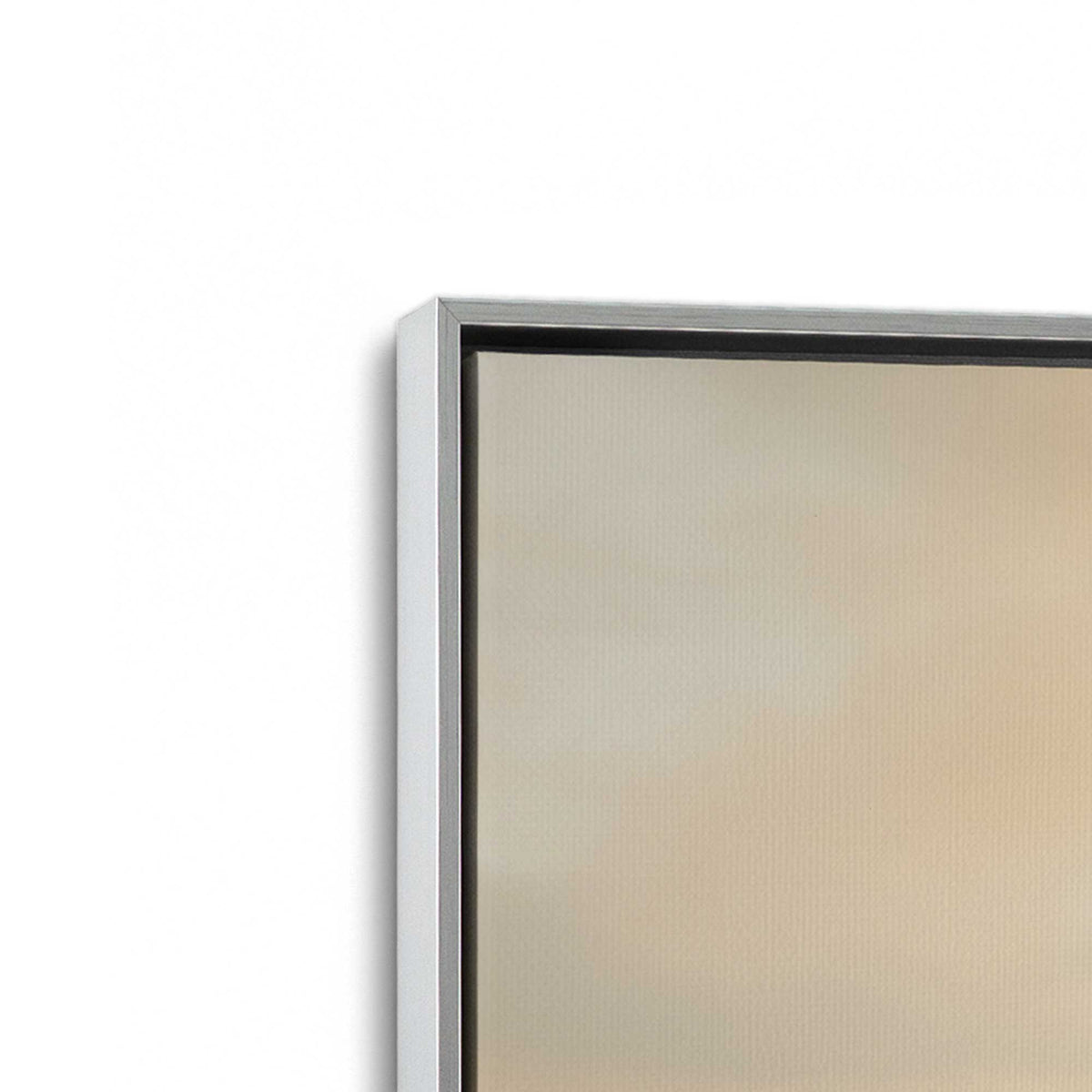 [Color:Polished Chrome], Picture of art in a Polished Chrome frame at an angle