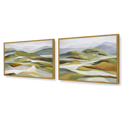 [Color:Polished Gold], Picture of art in a Polished Gold frame of the corner