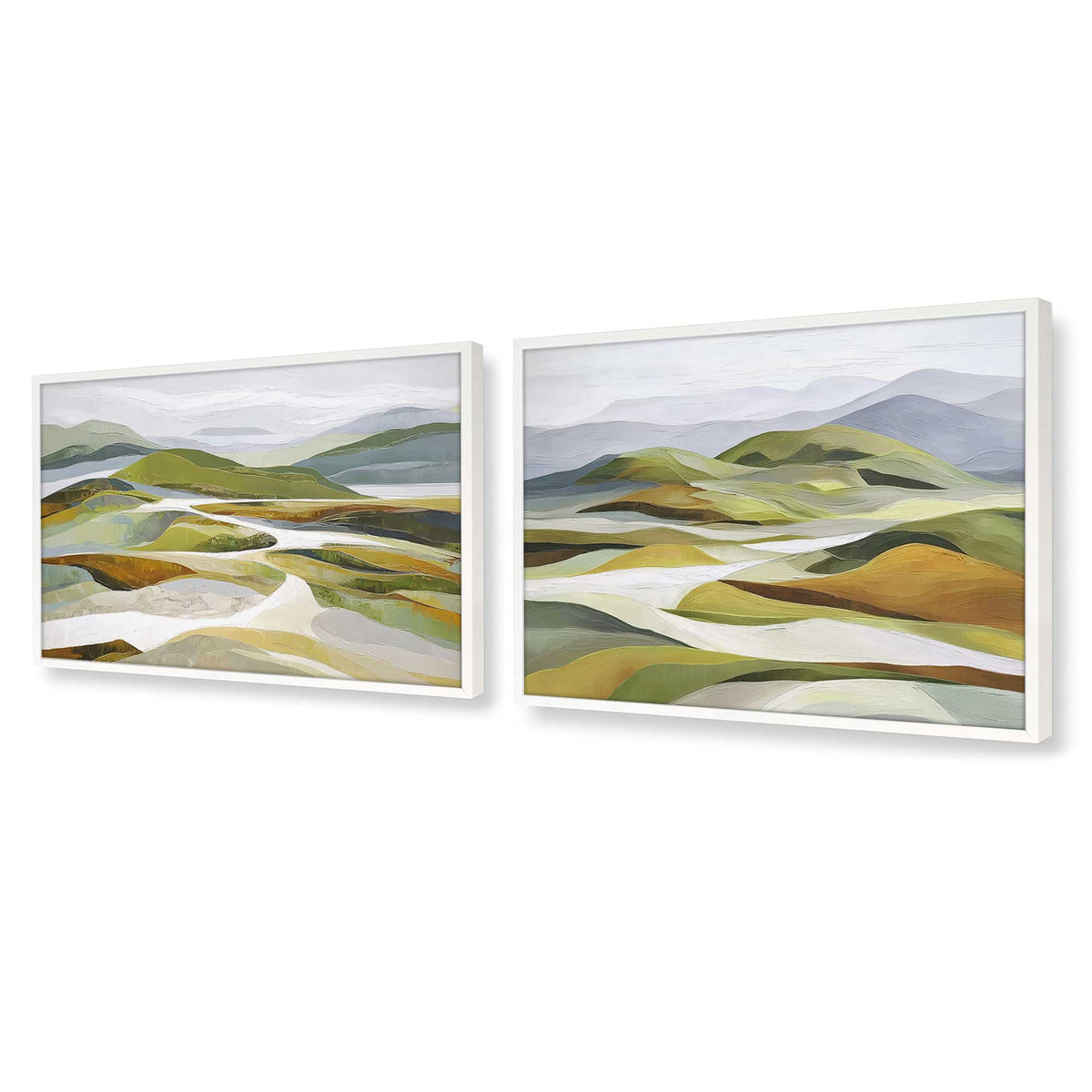 [Color:Opaque White], Picture of art in a Opaque White frame of the corner