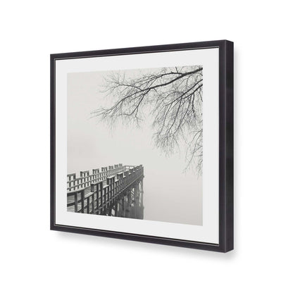 [Color:Weathered Zinc], Picture of art in a Weathered Zinc frame at an angle