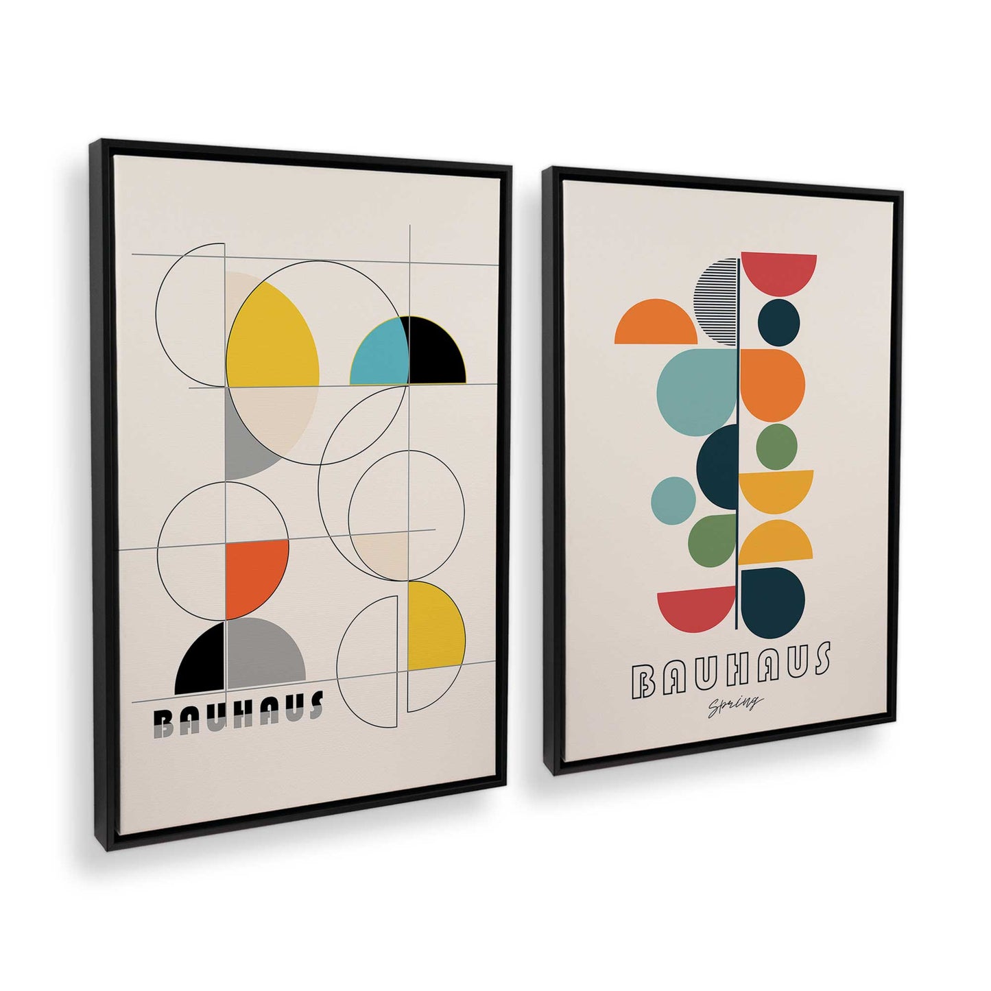 [Color:Satin Black], Picture of art in a Satin Black frame at an angle