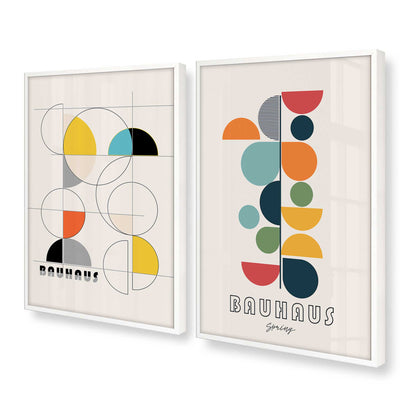 [Color:Opaque White], Picture of art in a Opaque White frame at an angle