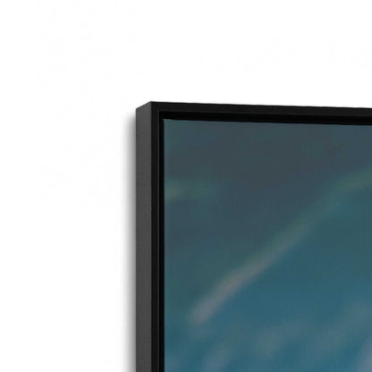 [Color:Satin Black], Picture of art in a Satin Black frame at an angle
