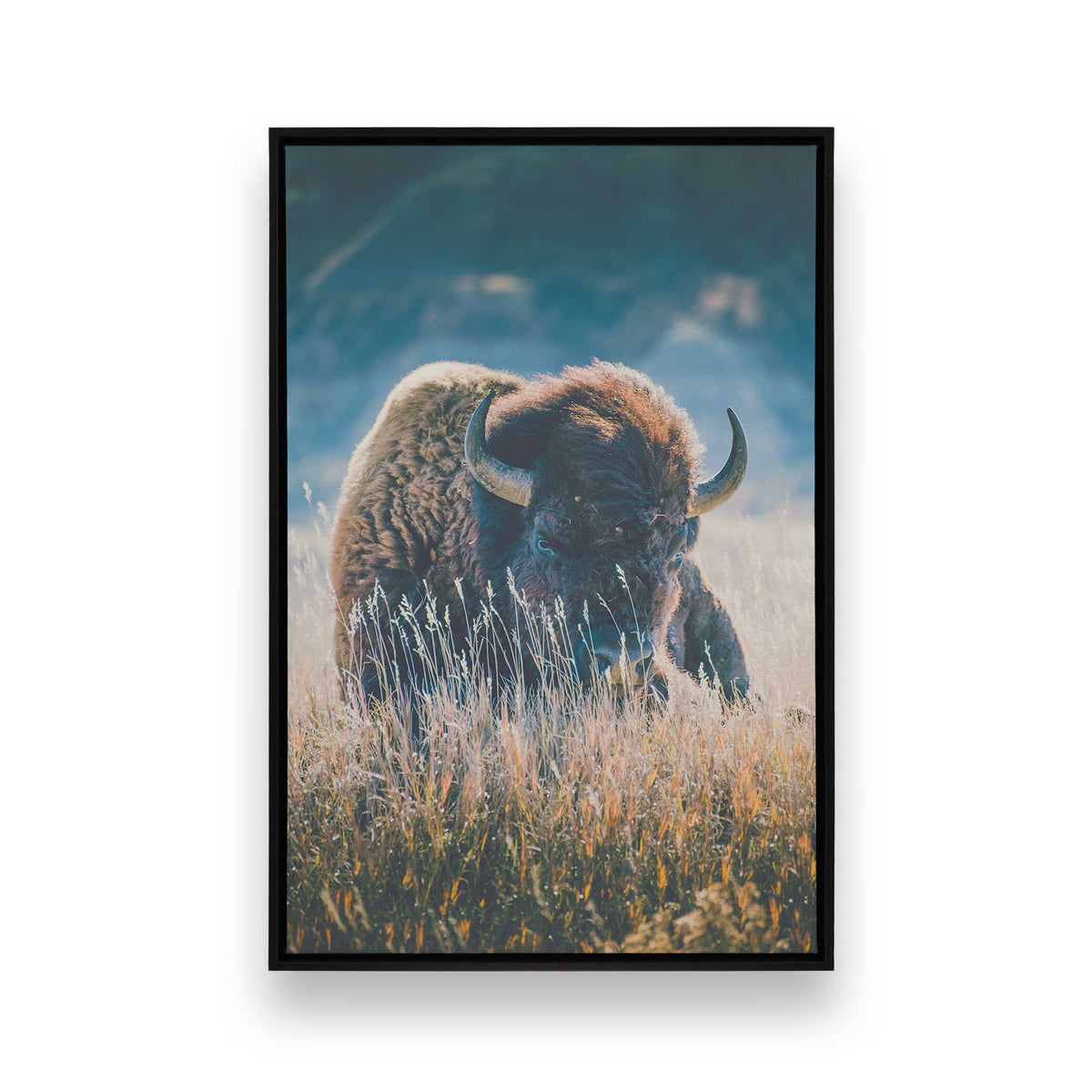 [Color:Satin Black], Picture of art in a Satin Black frame