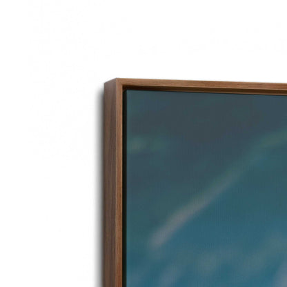 [Color:Walnut], Picture of art in a Walnut frame at an angle