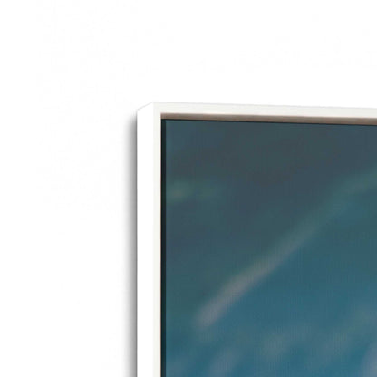 [Color:Opaque White], Picture of art in a White frame at an angle