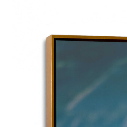 [Color:Polished Gold], Picture of art in a Polished Gold frame at an angle