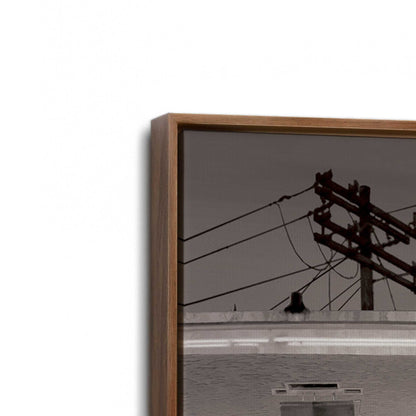 [Color:Walnut], Picture of art in a Walnut frame at an angle