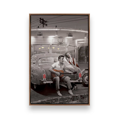 [Color:Walnut], Picture of art in a Walnut frame