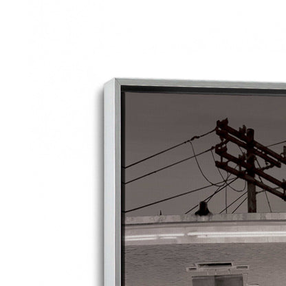 [Color:Polished Chrome], Picture of art in a Polished Chrome frame at an angle