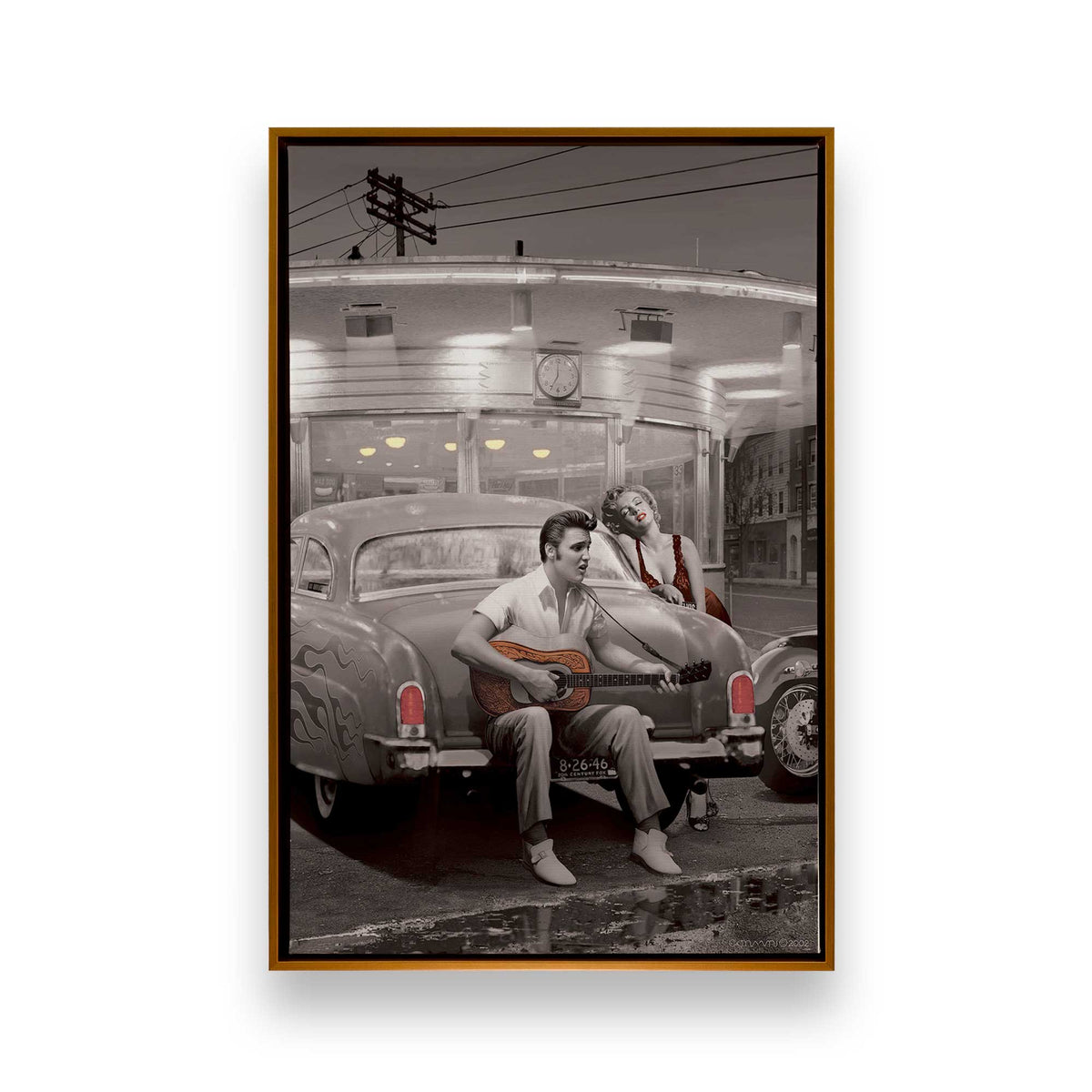 [Color:Polished Gold], Picture of art in a Polished Gold frame
