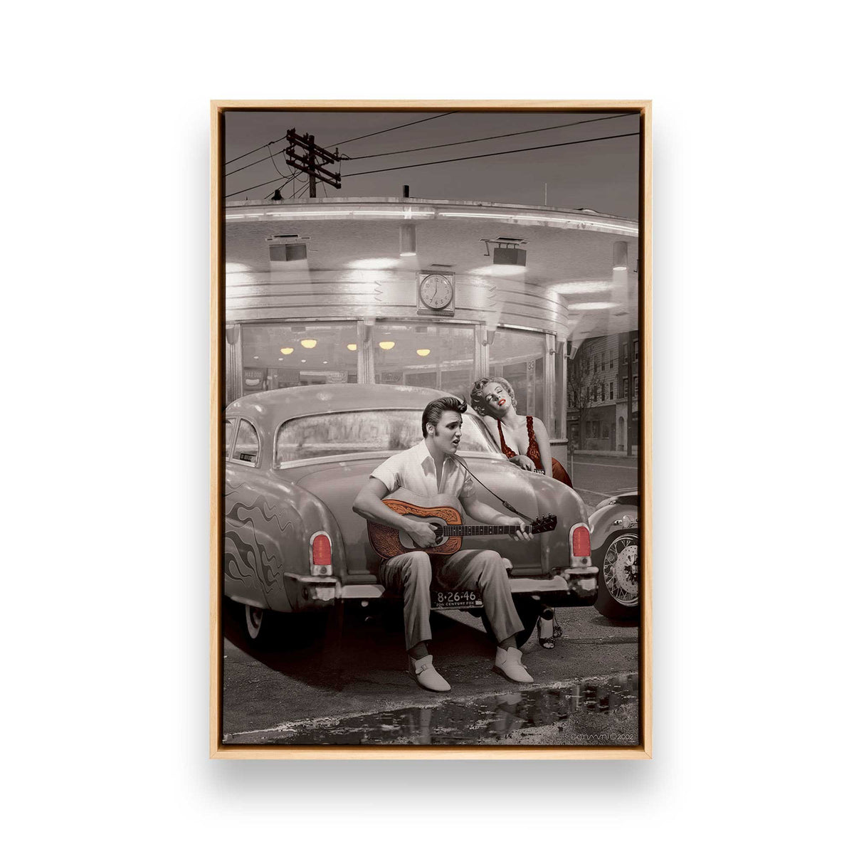 [Color:American Maple], Picture of art in a American Maple frame
