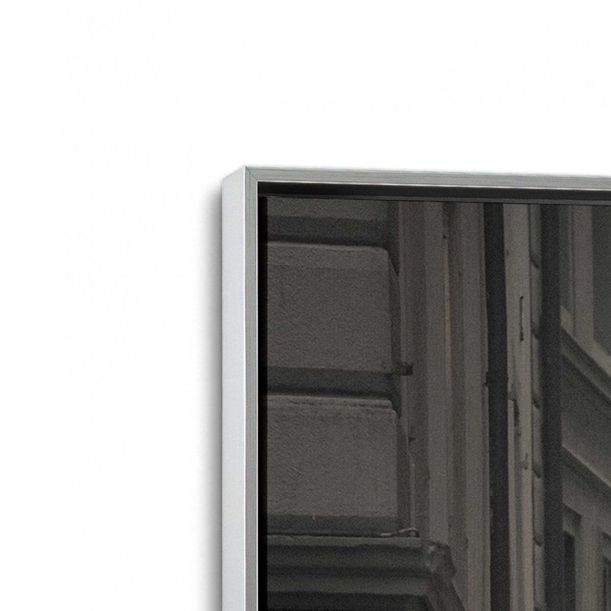[Color:Polished Chrome], Picture of art in a Polished Chrome frame at an angle