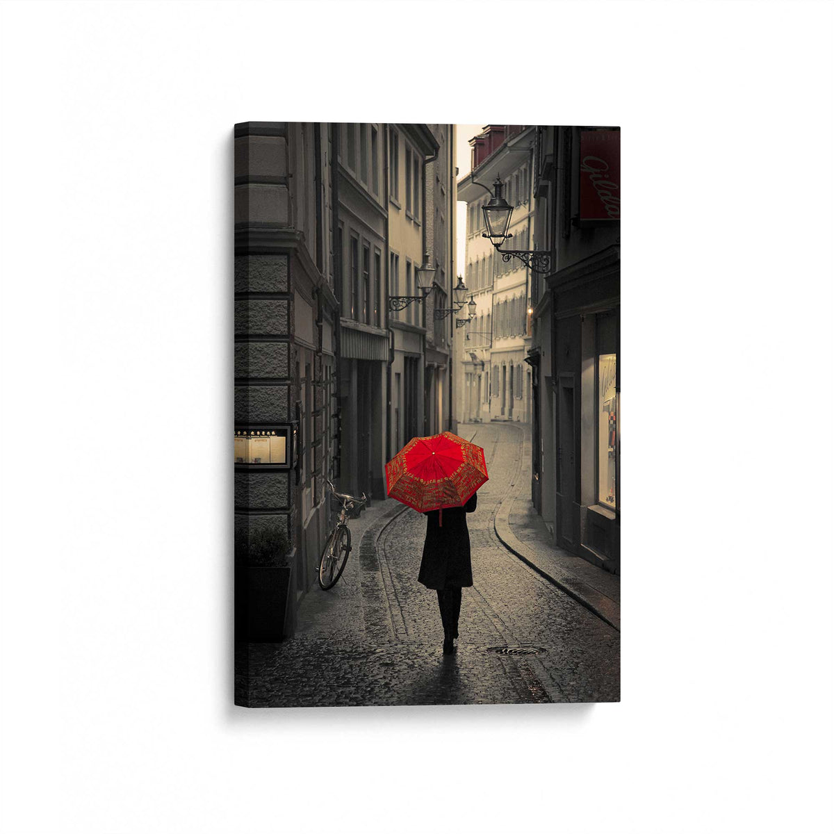 [Color:Stretched Canvas], Picture of art at an angle