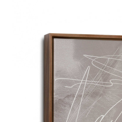 [Color:Walnut], Picture of art in a Walnut frame at an angle
