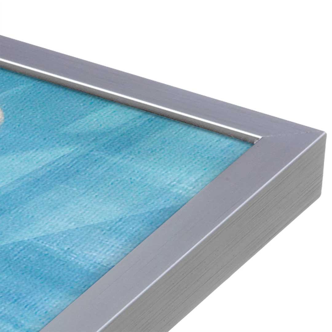 [Color:Polished Chrome], Picture of art in a Polished Chrome frame at an angle