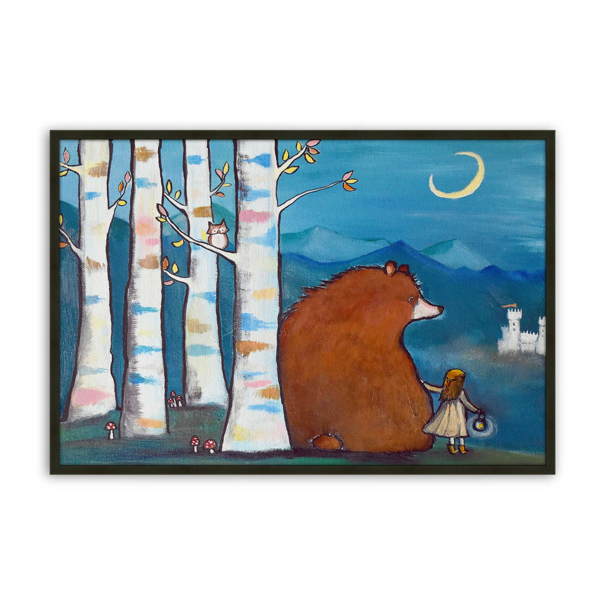 [Color:Satin Black], Picture of art in a Satin Black frame
