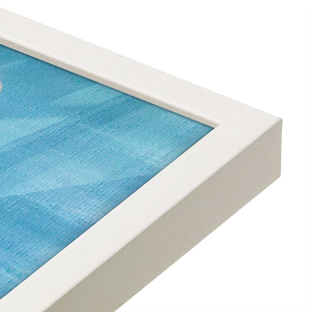 [Color:Opaque White], Picture of art in a Opaque White frame at an angle