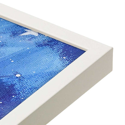 [Color:Opaque White], Picture of art in a Opaque White frame at an angle
