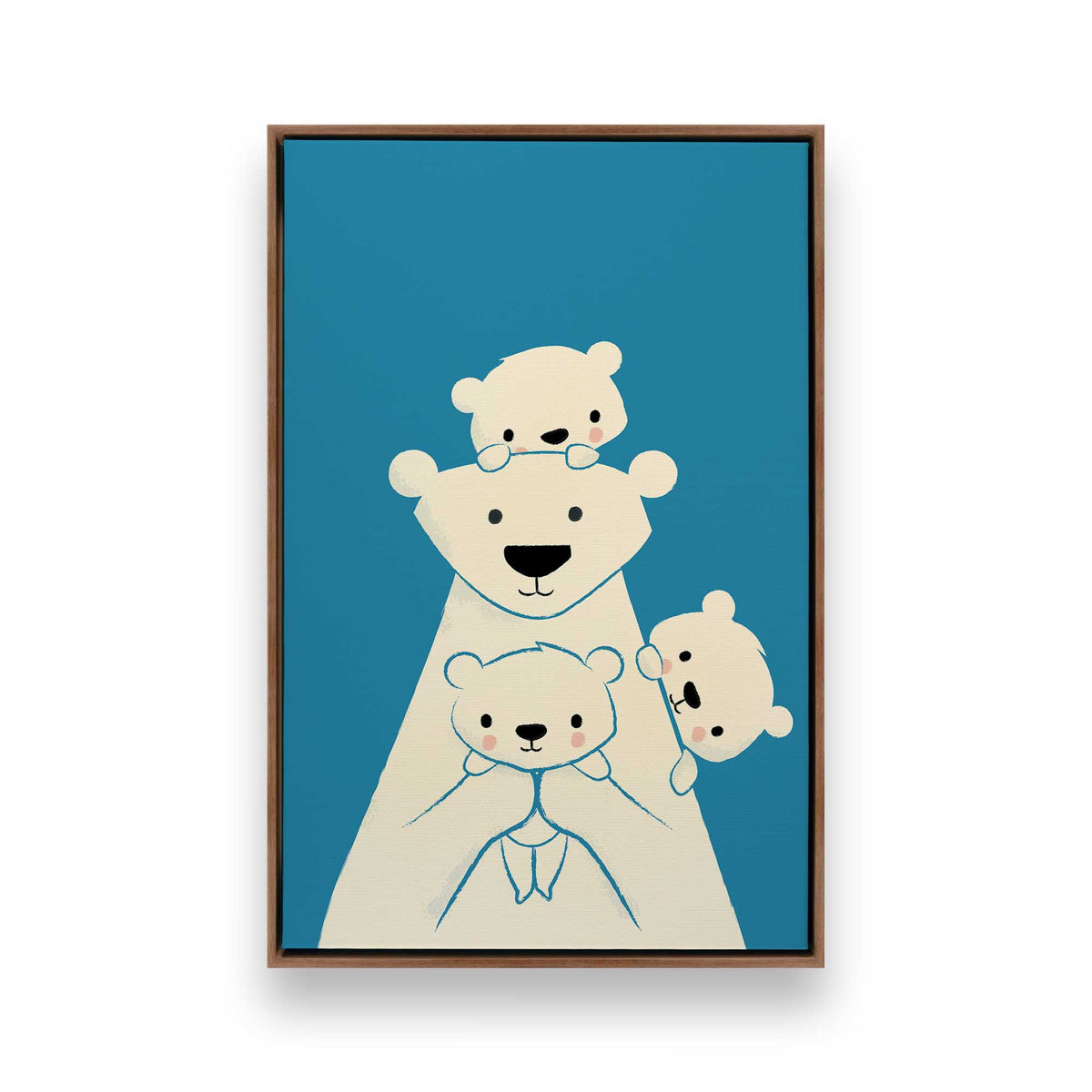 [Color:Walnut], Picture of art in a Walnut frame