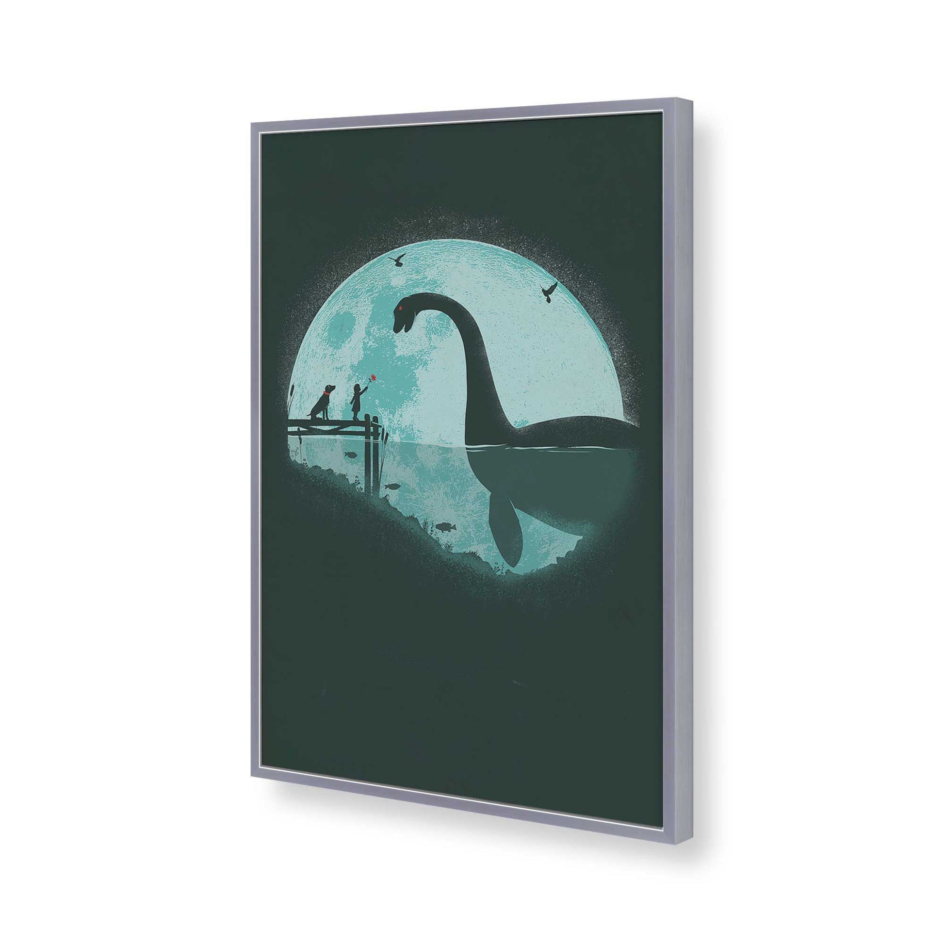 [Color:Polished Chrome], Picture of art in a Polished Chrome frame of the corner