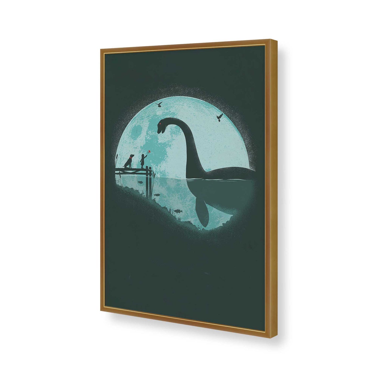 [Color:Polished Gold], Picture of art in a Polished Gold frame of the corner