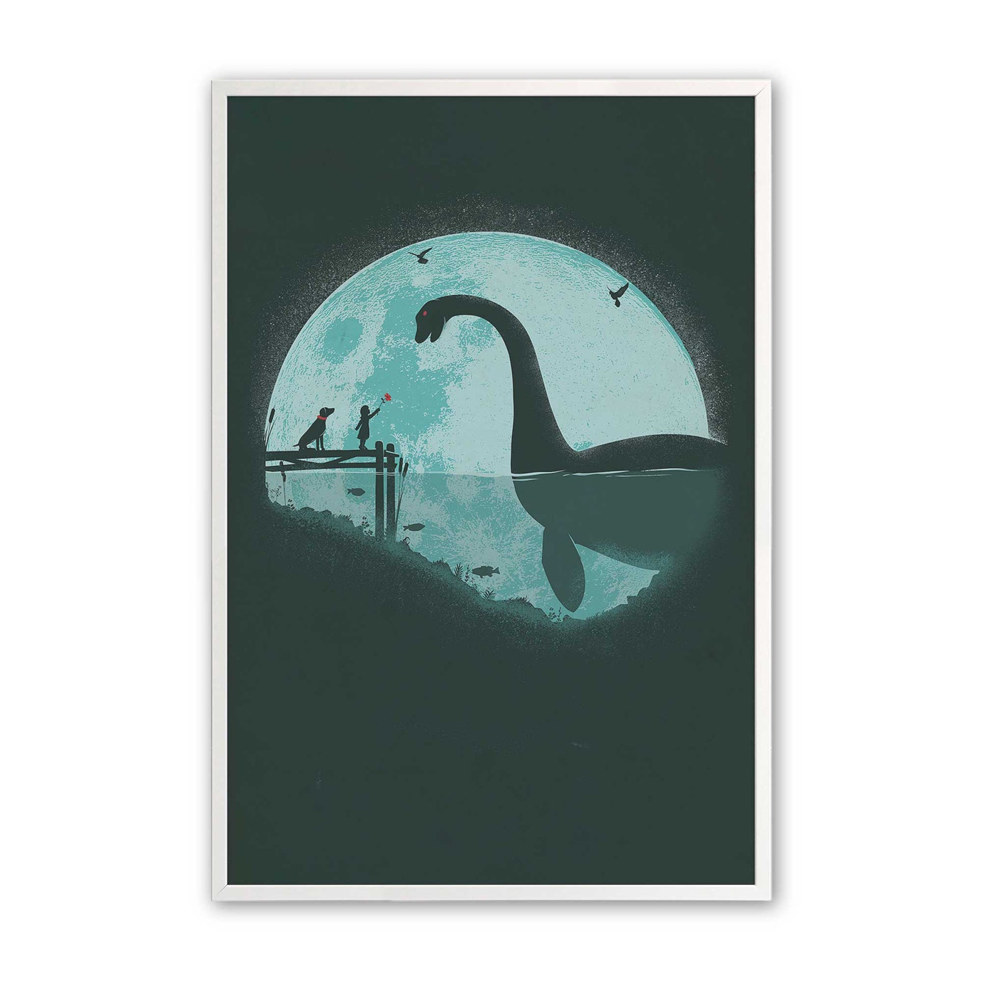 [Color:Opaque White], Picture of art in a Opaque White frame