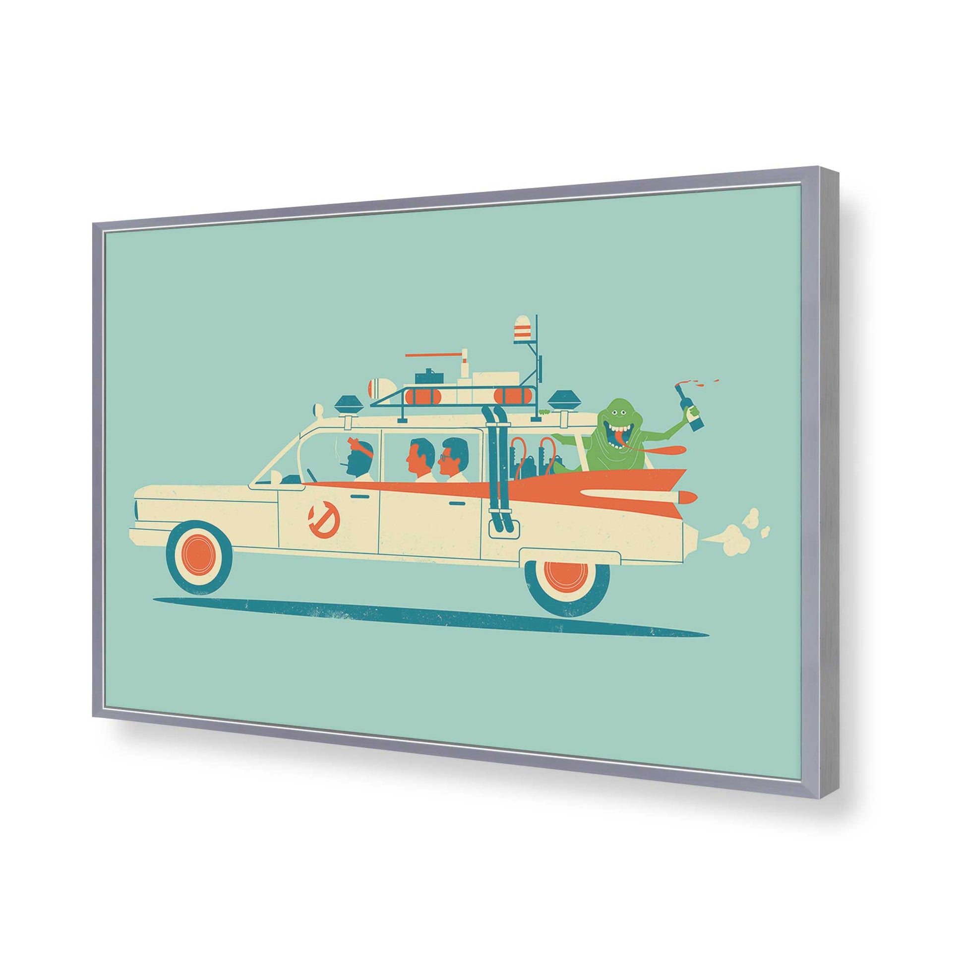 [Color:Polished Chrome], Picture of art in a Polished Chrome frame of the corner