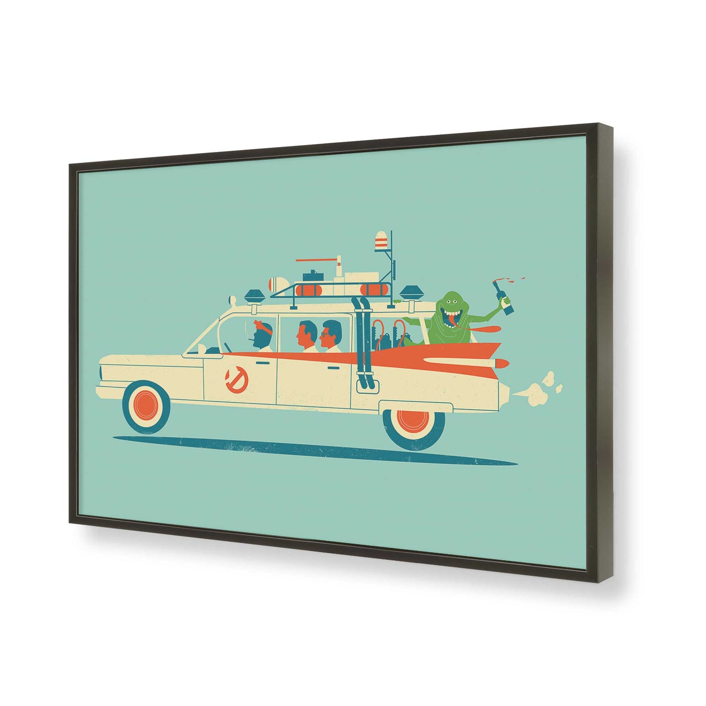 [Color:Satin Black], Picture of art in a Satin Black frame of the corner