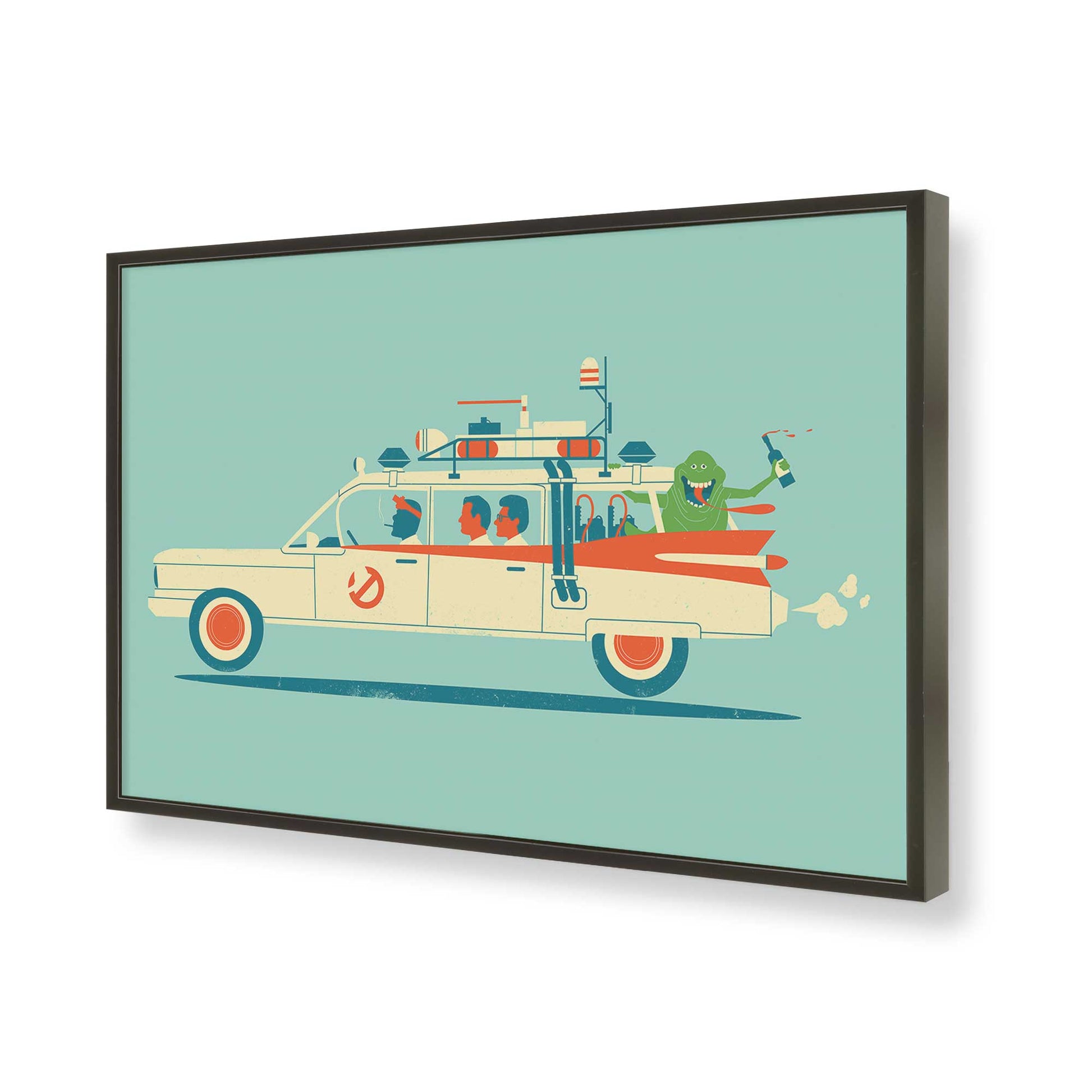 [Color:Satin Black], Picture of art in a Satin Black frame of the corner