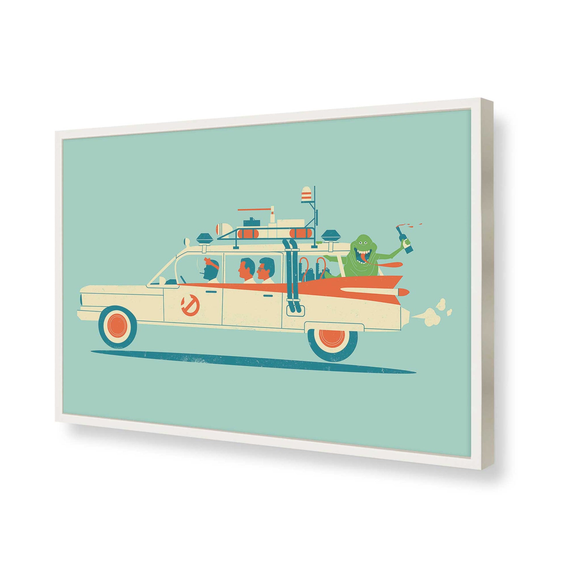 [Color:Opaque White], Picture of art in a Opaque White frame of the corner