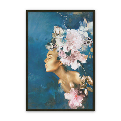 [Color:Satin Black], Picture of art in a Satin Black frame