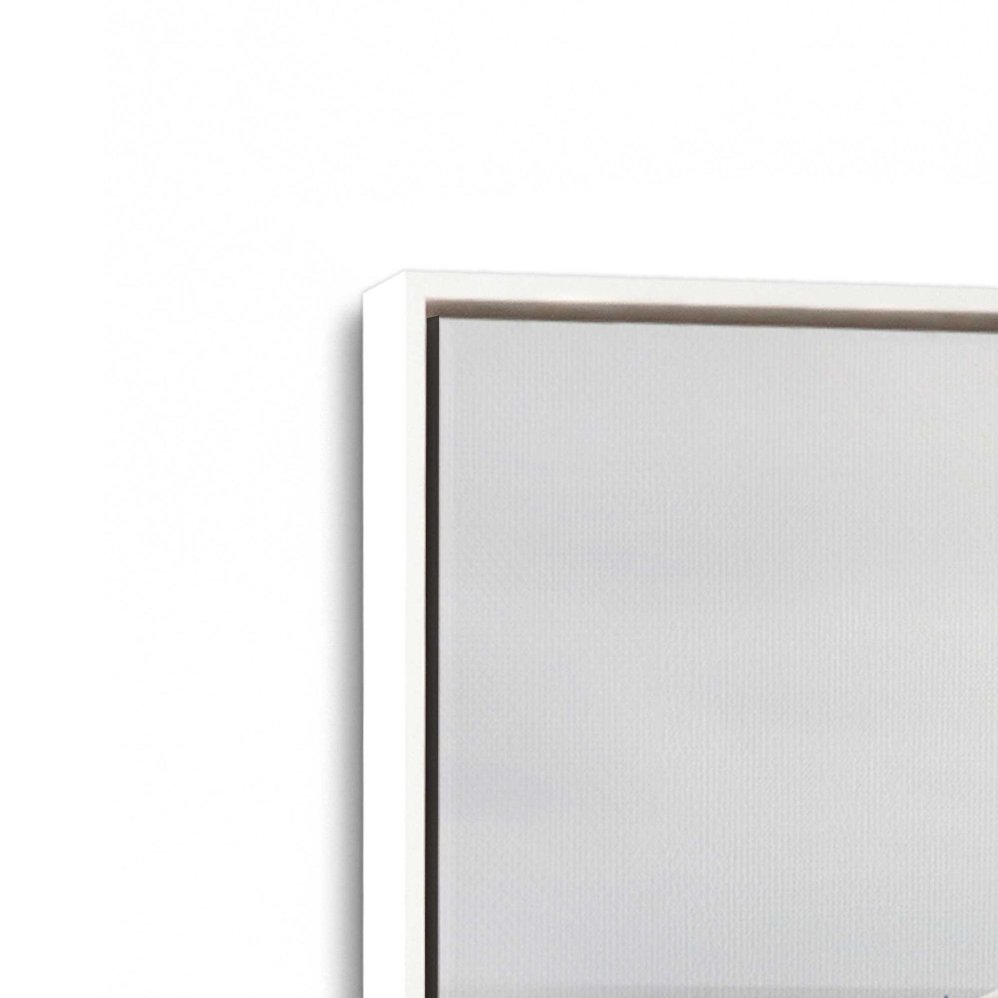 [Color:Opaque White], Picture of art in a White frame at an angle