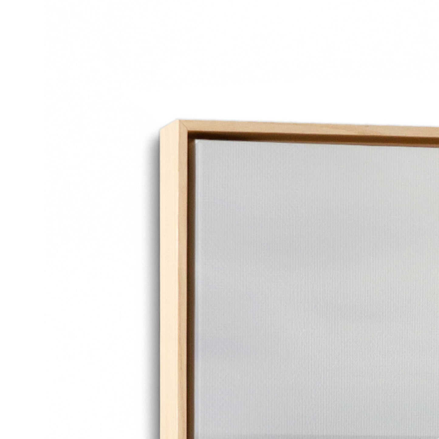 [Color:American Maple], Picture of art in a American Maple frame at an angle