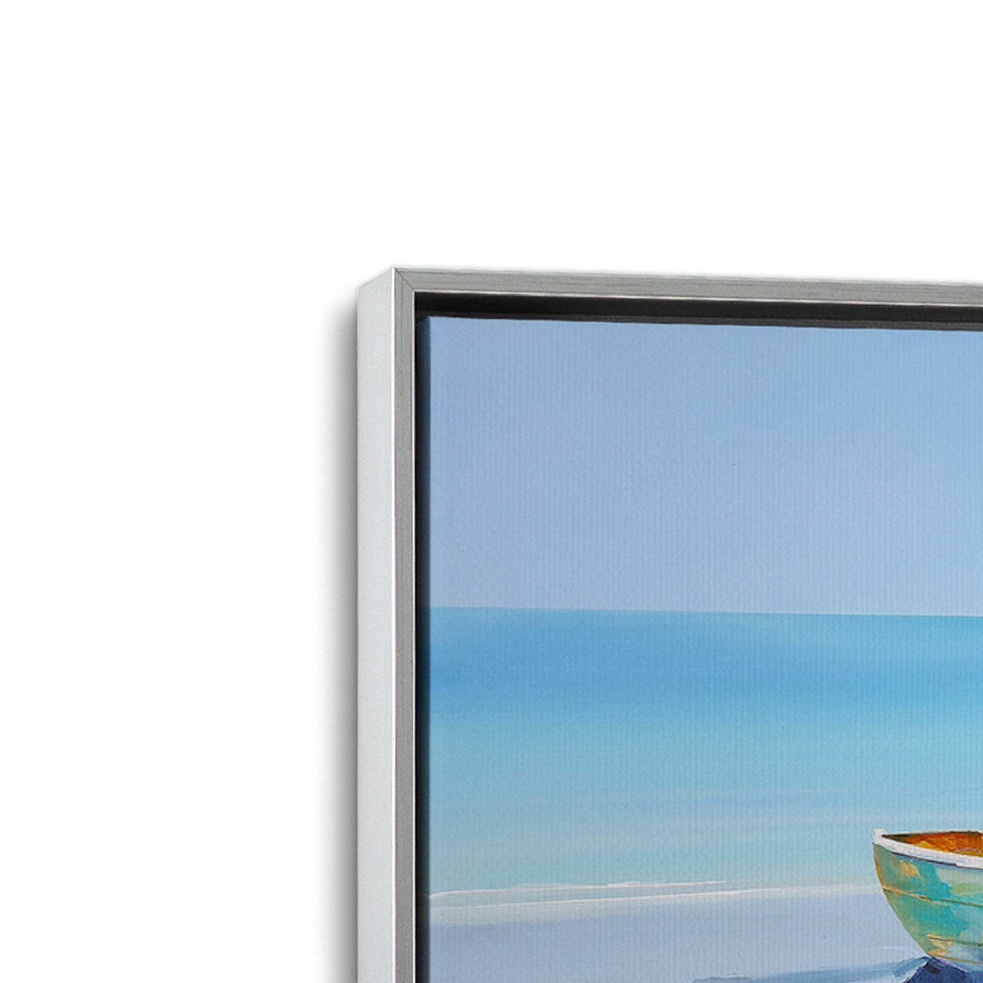 [Color:Polished Chrome], Picture of art in a Polished Chrome frame at an angle