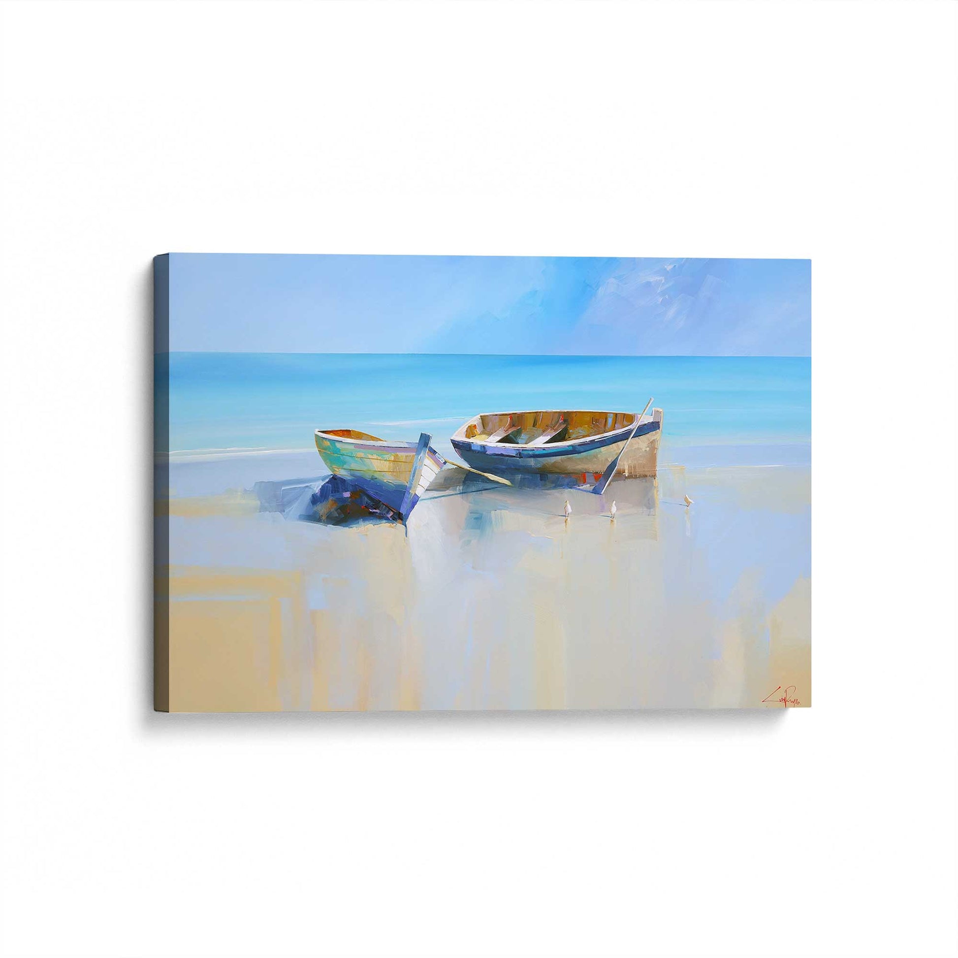 [Color:Stretched Canvas], Picture of art at an angle